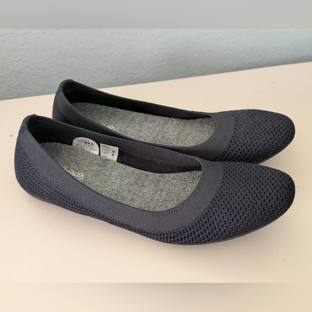 Allbirds Women's Black Flats 8.5 - Picture 2 of 6